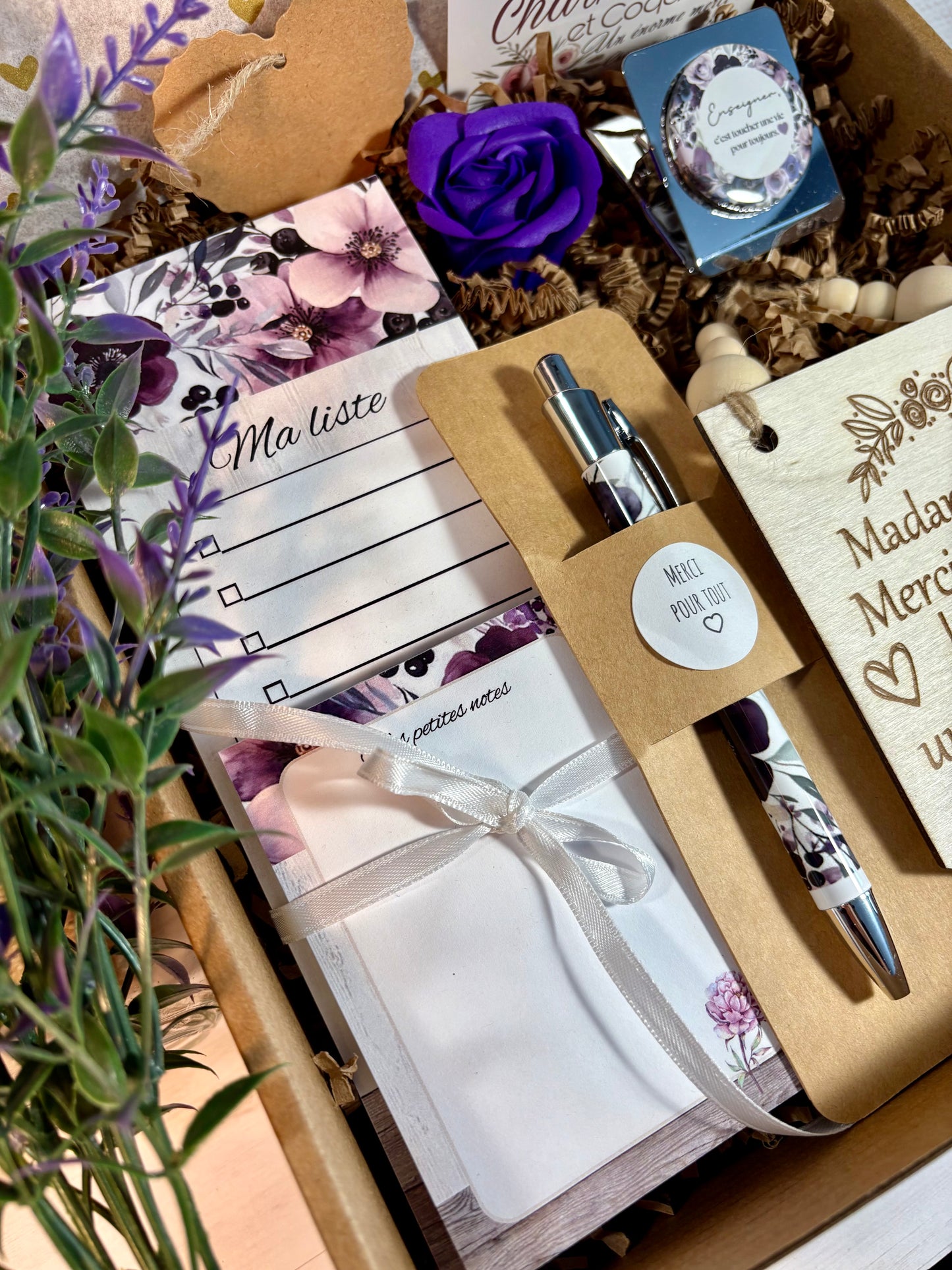 Boîte cadeau pour enseignante ,cadeau remerciement professeur.