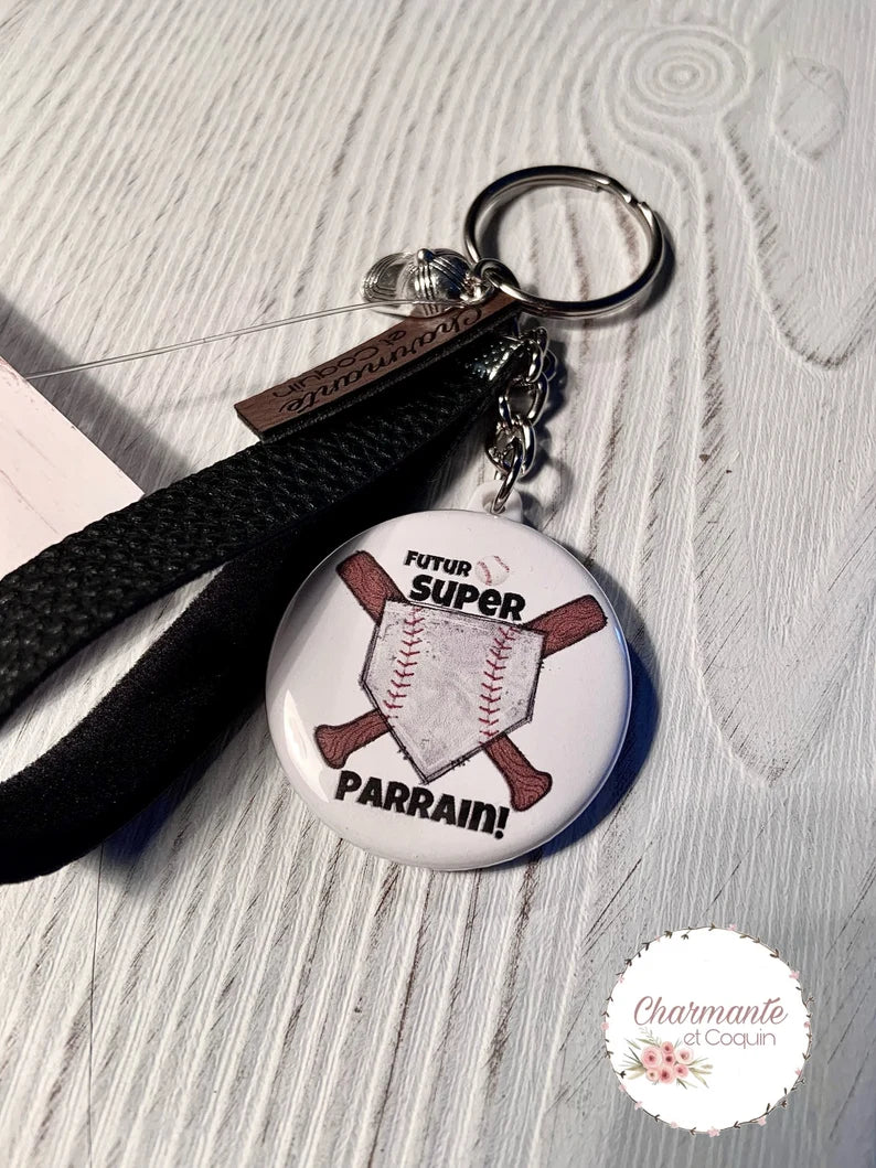 Porte clés personnalisé pour demande parrain