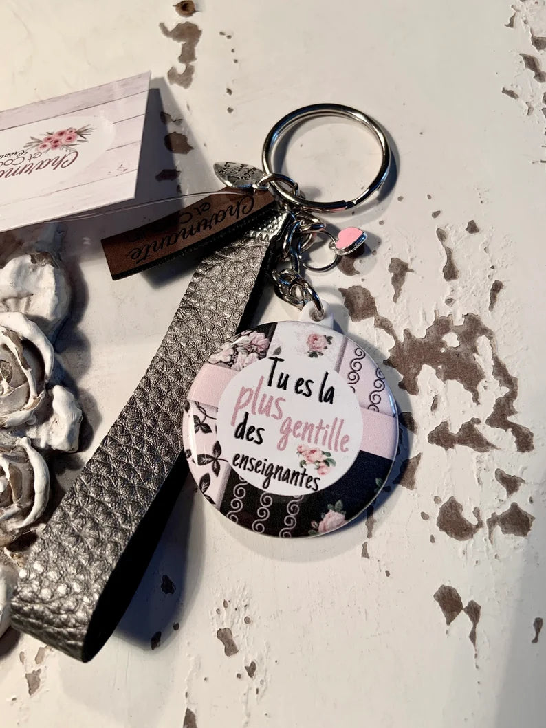 Porte-clés Personnalisé pour enseignante
