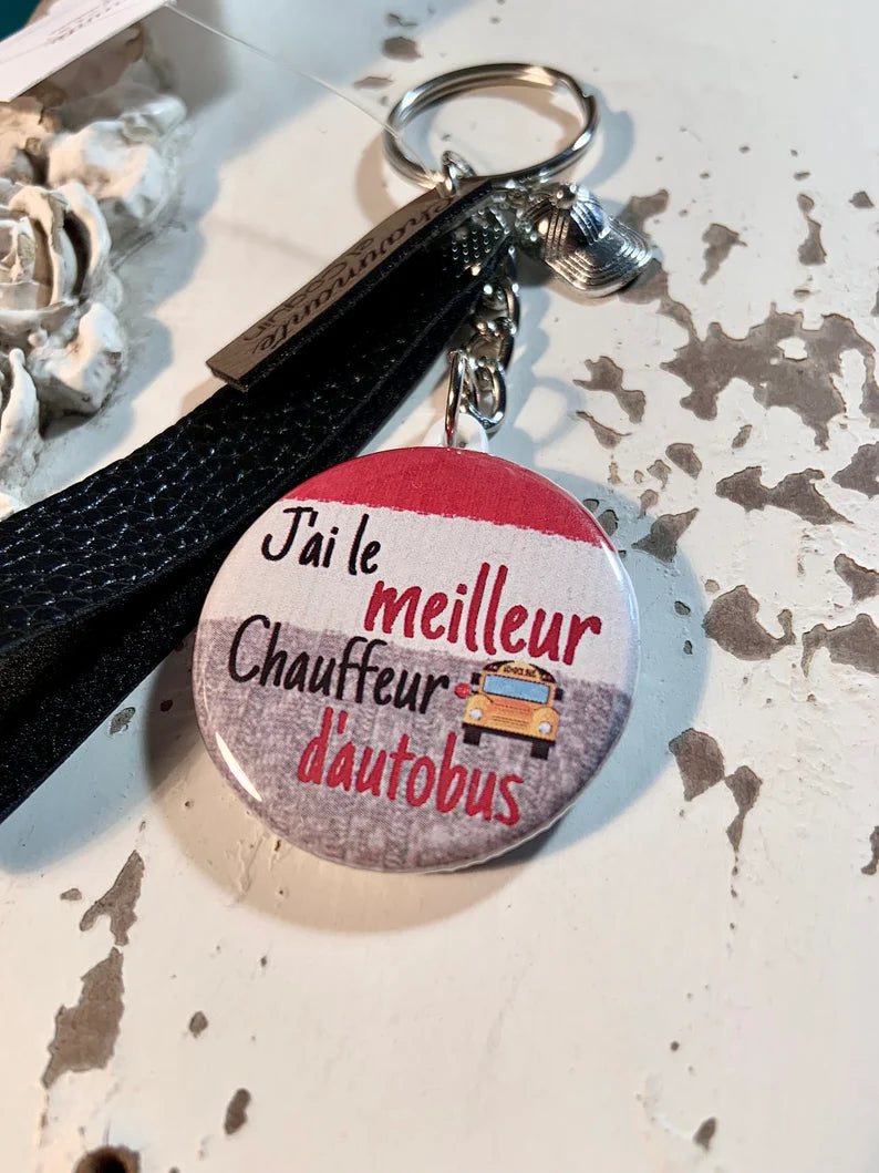 Porte - clés merci chauffeur d'autobus