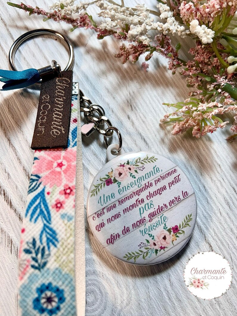 Porte clés personnalisés, cadeau pour enseignantes, remerciements