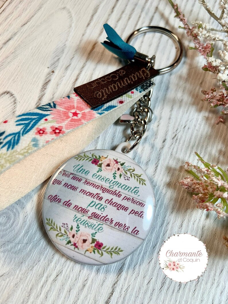 Porte clés personnalisés, cadeau pour enseignantes, remerciements