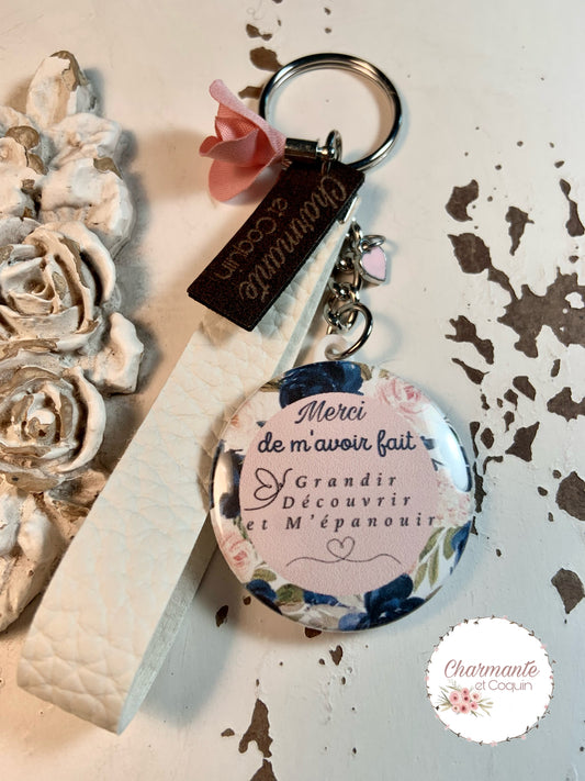 Porte clés personnalisé cadeau pour éducatrice