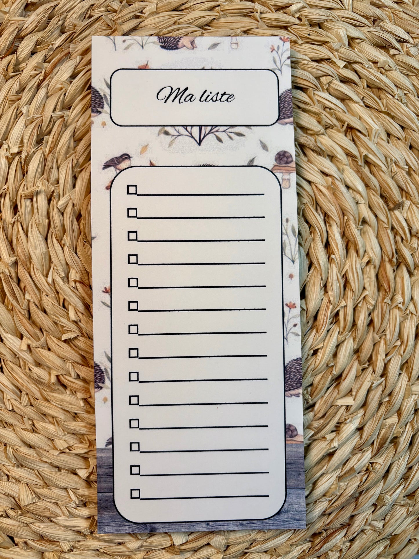 Ensemble de notes assortie sur le thème petits hérissons .