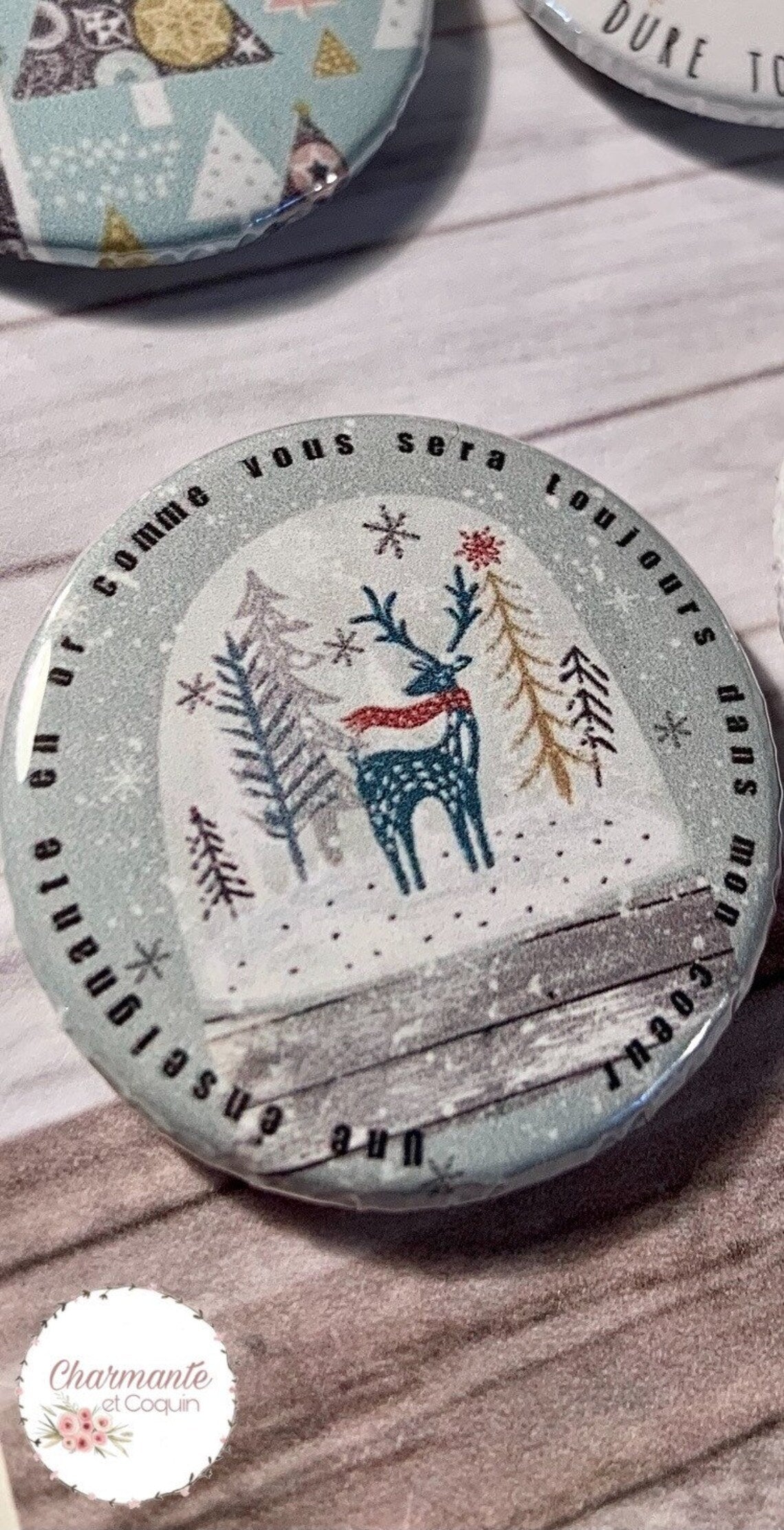 Ensemble de 4 aimants personnalisés , cadeau pour enseignantes.