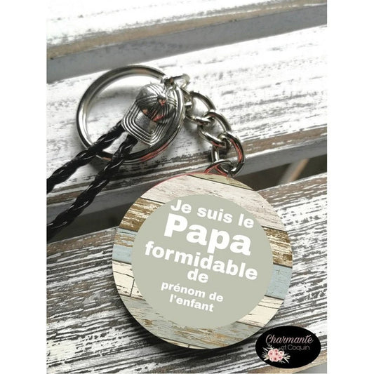 Porte-clés Je suis le papa formidable de ...