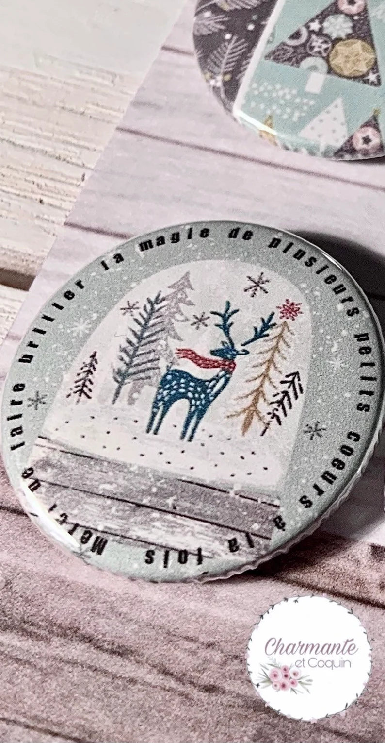 Ensemble de 4 aimants personnalisés , cadeau pour éducatrice.