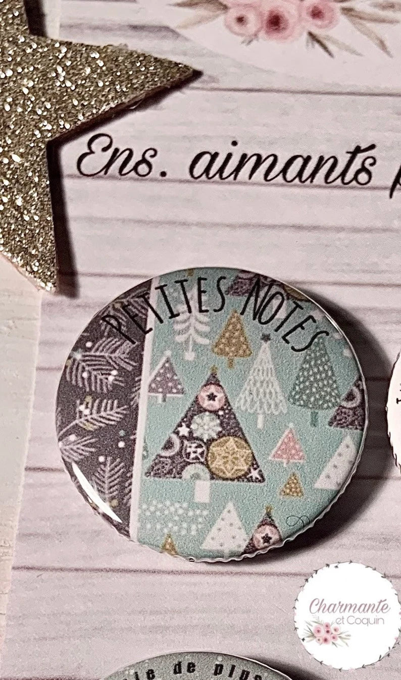 Ensemble de 4 aimants personnalisés , cadeau pour éducatrice.
