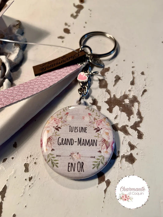 Porte clés personnalisé pour grand-maman