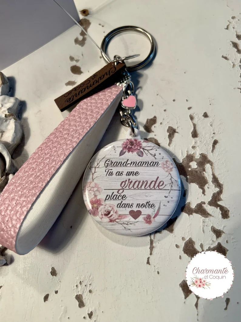 Porte clés personnalisé pour grand-maman
