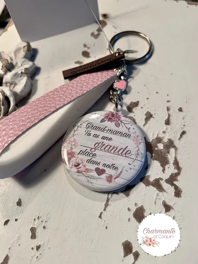 Porte clés personnalisé pour grand-maman