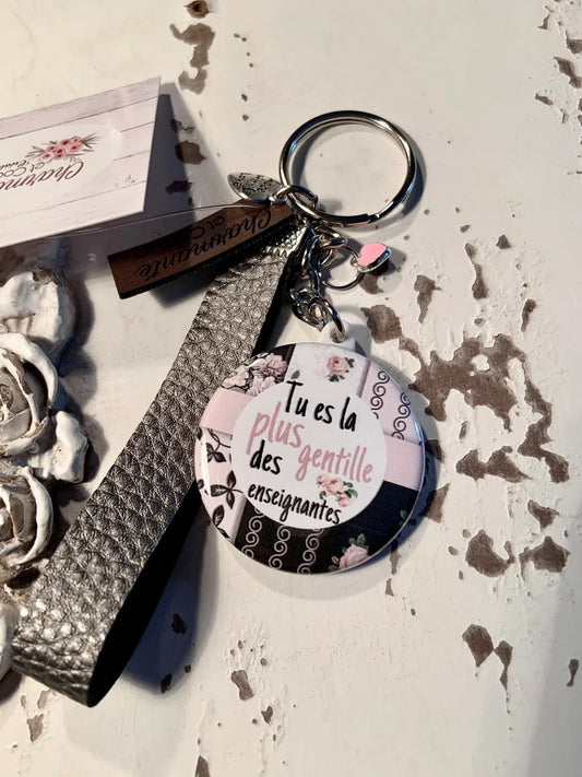 Porte-clés Personnalisé pour enseignante