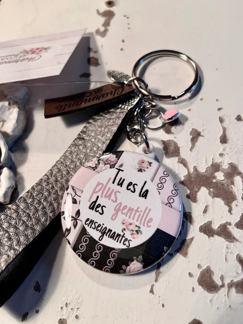Porte-clés Personnalisé pour enseignante