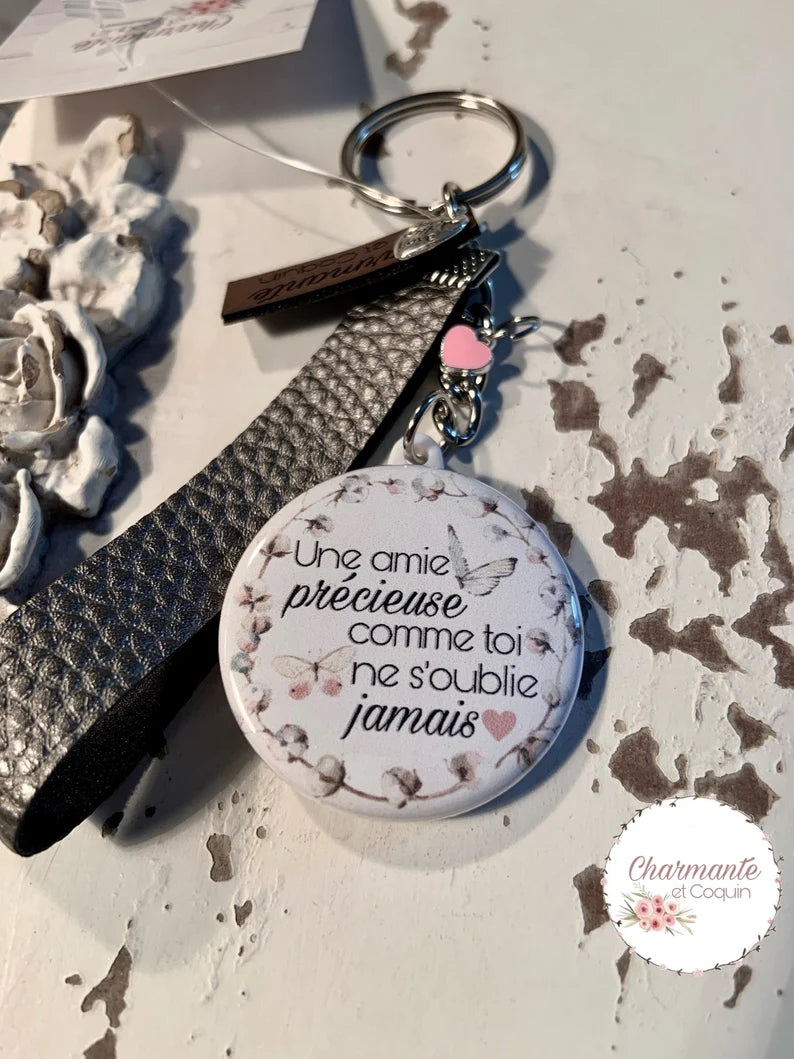 Porte-clés personnalisé cadeau pour une amie