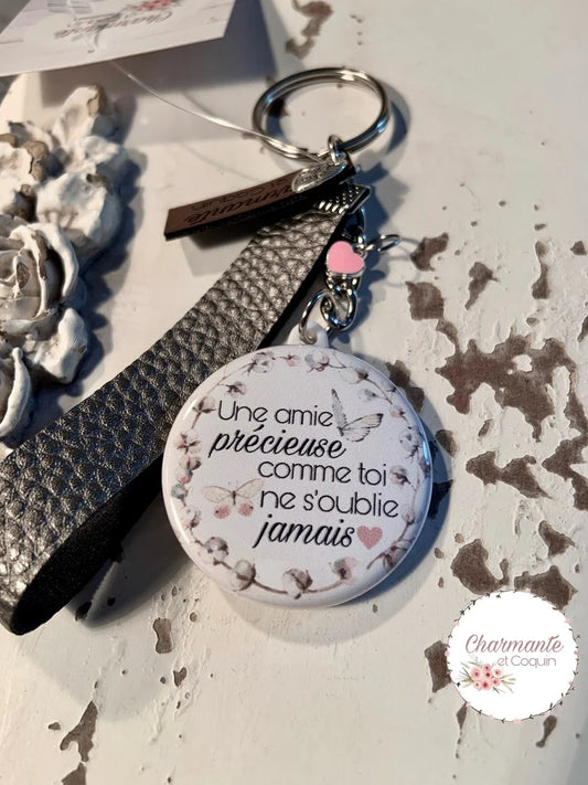 Porte-clés personnalisé cadeau pour une amie