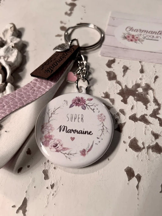 Porte clés personnalisés pour marraine