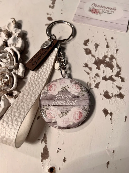 Porte clés personnalisé cadeau de remerciement .Merci pour tout
