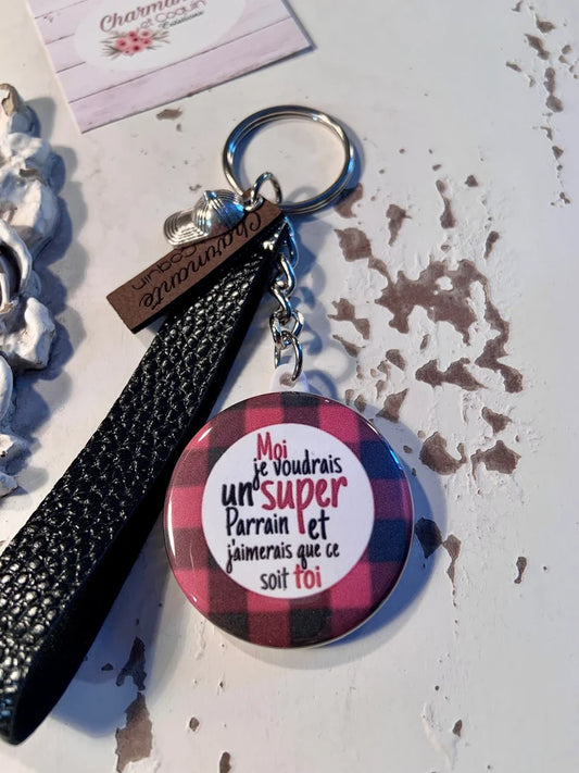 Porte clés demande parrain