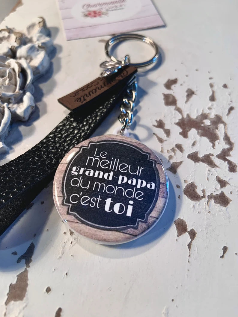Porte clés personnalisé pour grand-papa