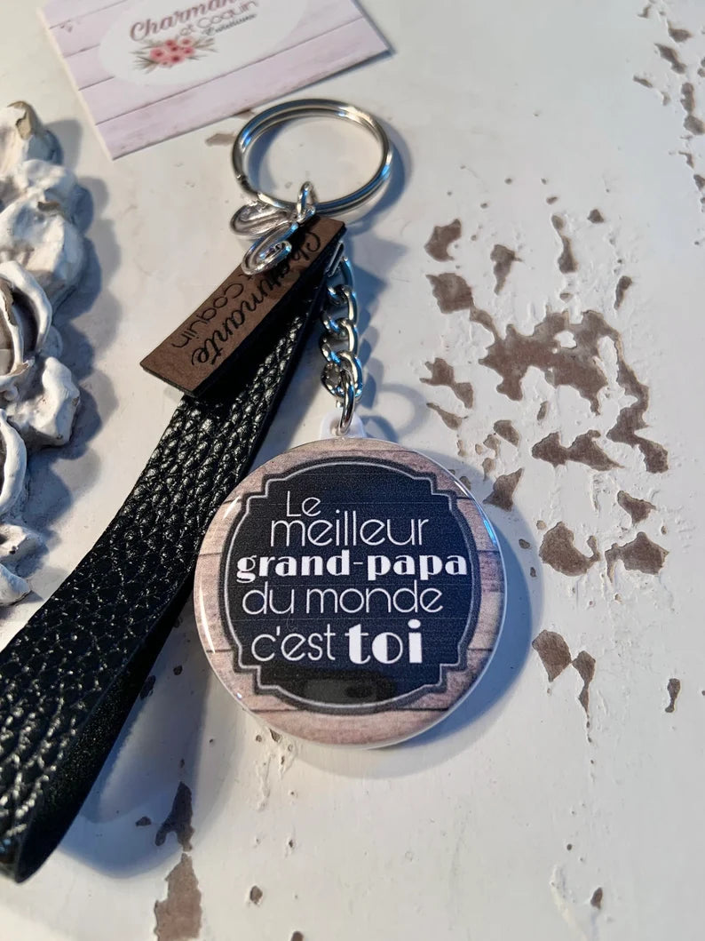 Porte clés personnalisé pour grand-papa