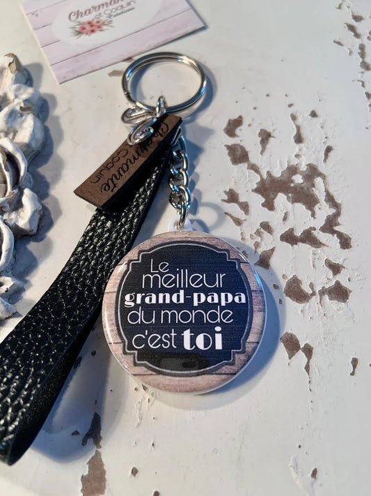 Porte clés personnalisé pour grand-papa