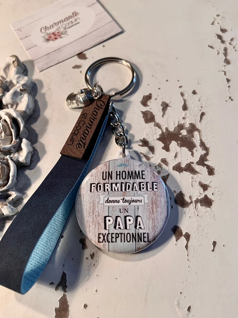 Porte clés personnalisé pour papa