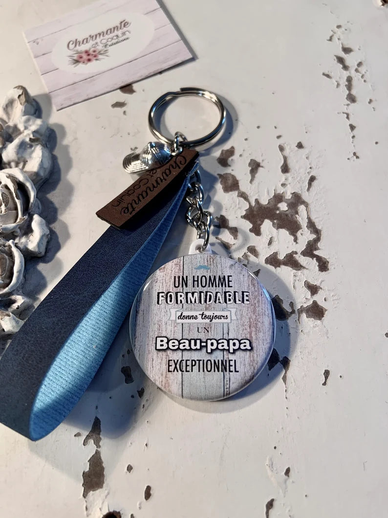 Porte- clés pour beau - papa