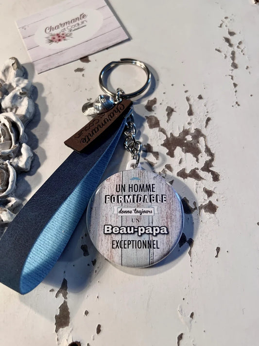 Porte- clés pour beau - papa