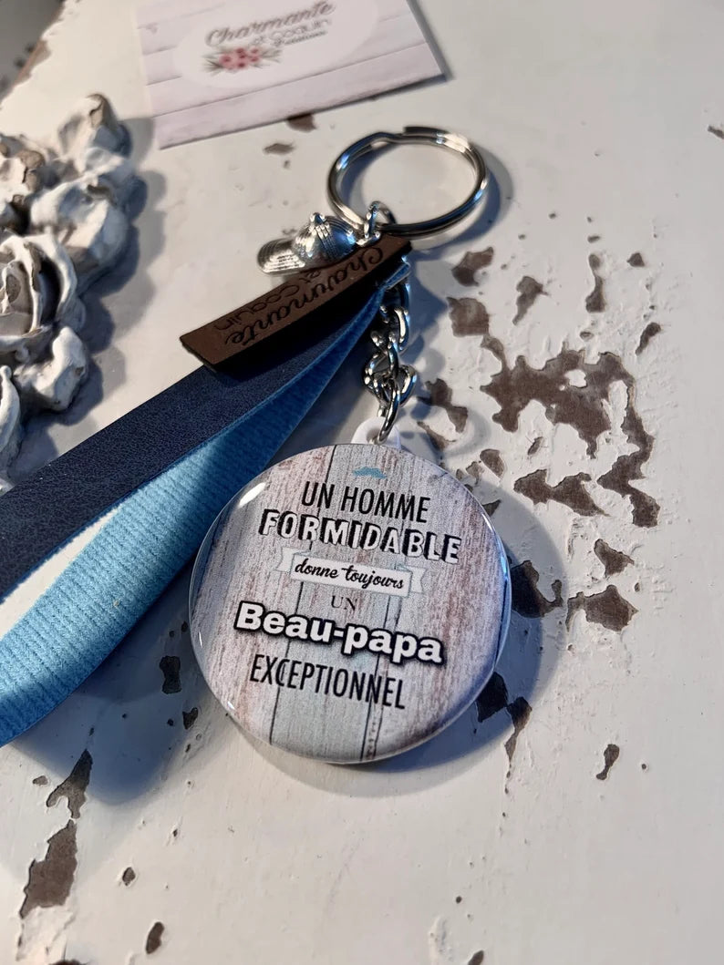 Porte- clés pour beau - papa