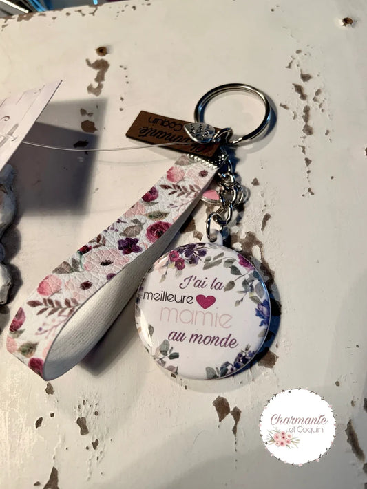 Porte clés J'ai la meilleure mamie au monde
