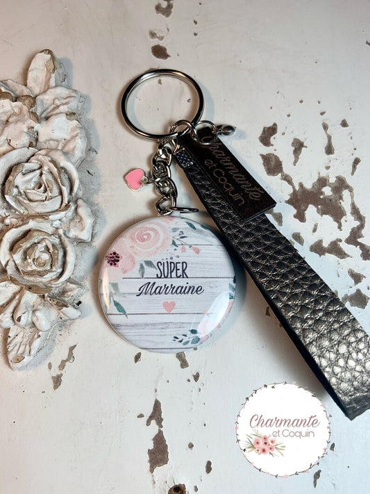 Porte clés personnalisé pour marraine