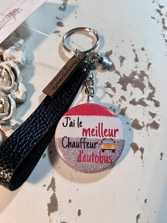 Porte - clés merci chauffeur d'autobus
