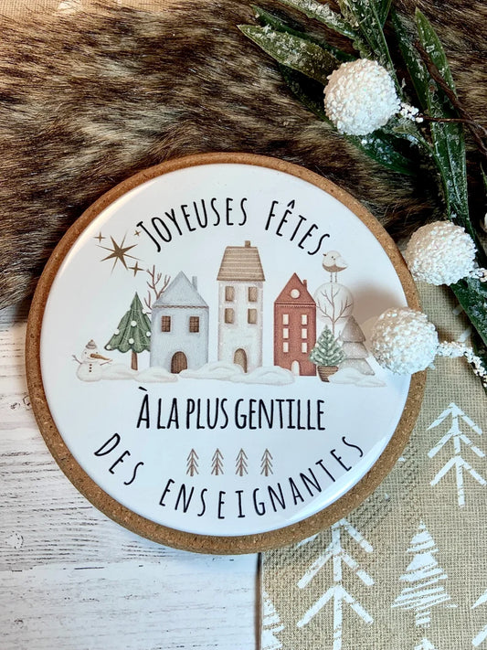 Sous verre personnalisé avec magnifique citation, cadeau pour enseignante, cadeau de  remerciement