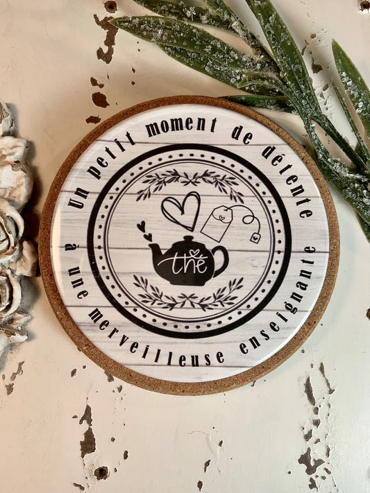 Sous-verre personnalisé cadeau enseignante, cadeau professeur.