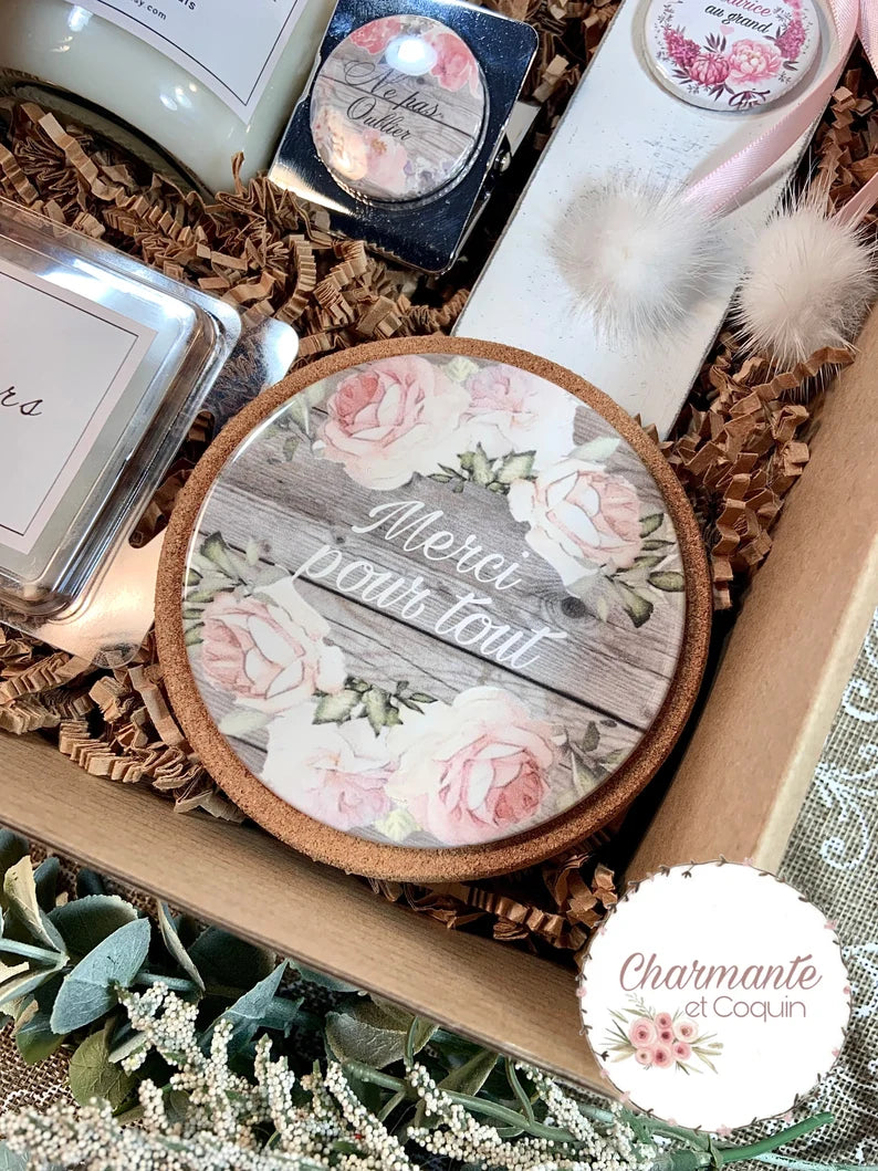 Charmante boîte cadeaux personnalisée, cadeau pour éducatrice