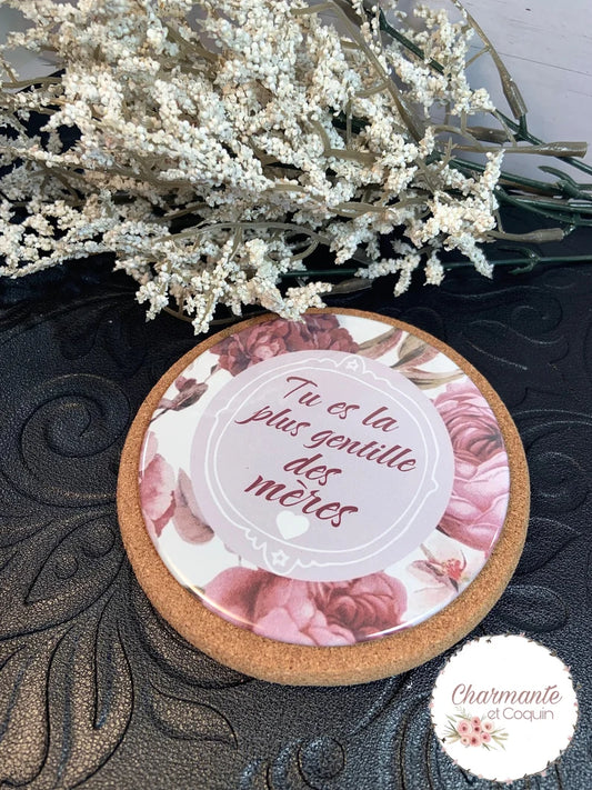 Sous verre personnalisé cadeau pour votre mère adorée