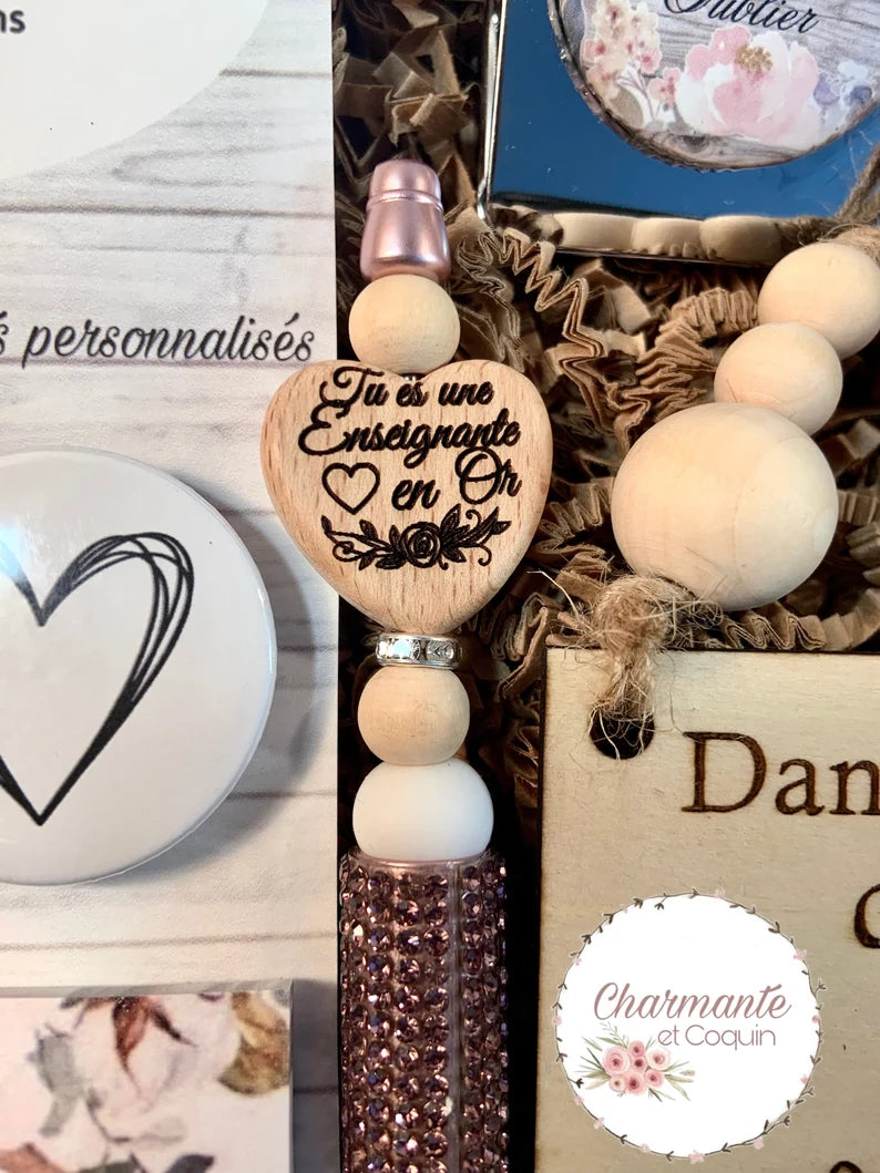 Boîte cadeaux personnalisés cadeaux pour enseignante, cadeau remerciement professeur