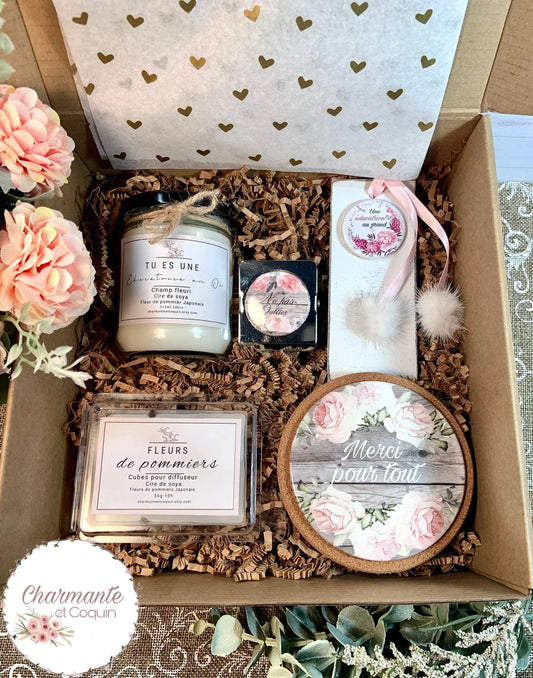 Charmante boîte cadeaux personnalisée, cadeau pour éducatrice