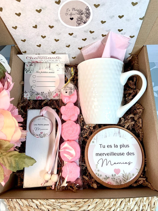 Charmante boîte cadeaux personnalisée pour votre mamie adorée ,cadeaux pour fête des mères