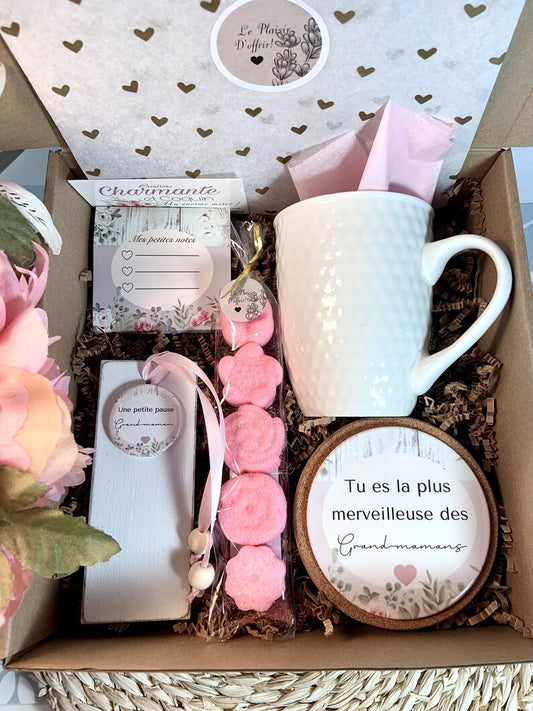 Charmante boîte cadeaux personnalisée pour votre grand-maman adorée ,cadeaux pour fête des mères