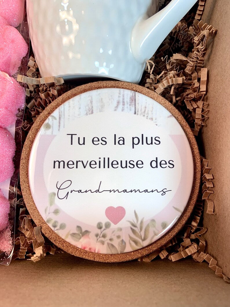 Charmante boîte cadeaux personnalisée pour votre grand-maman adorée ,cadeaux pour fête des mères