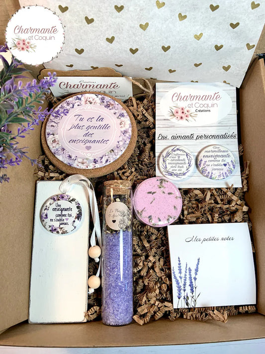 Boîte cadeaux personnalisés cadeaux pour enseignante, cadeau remerciement professeur