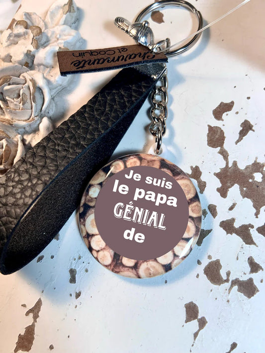 Porte-clés personnalisé pour papa