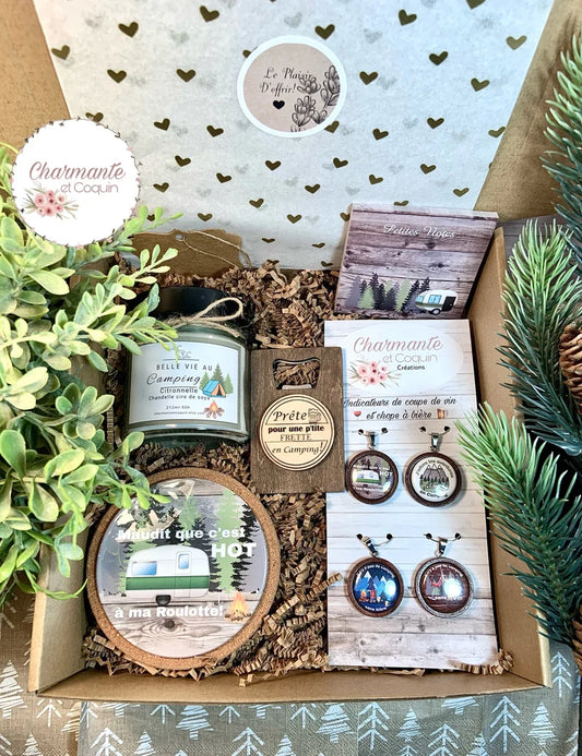 Coffret cadeau thème camping