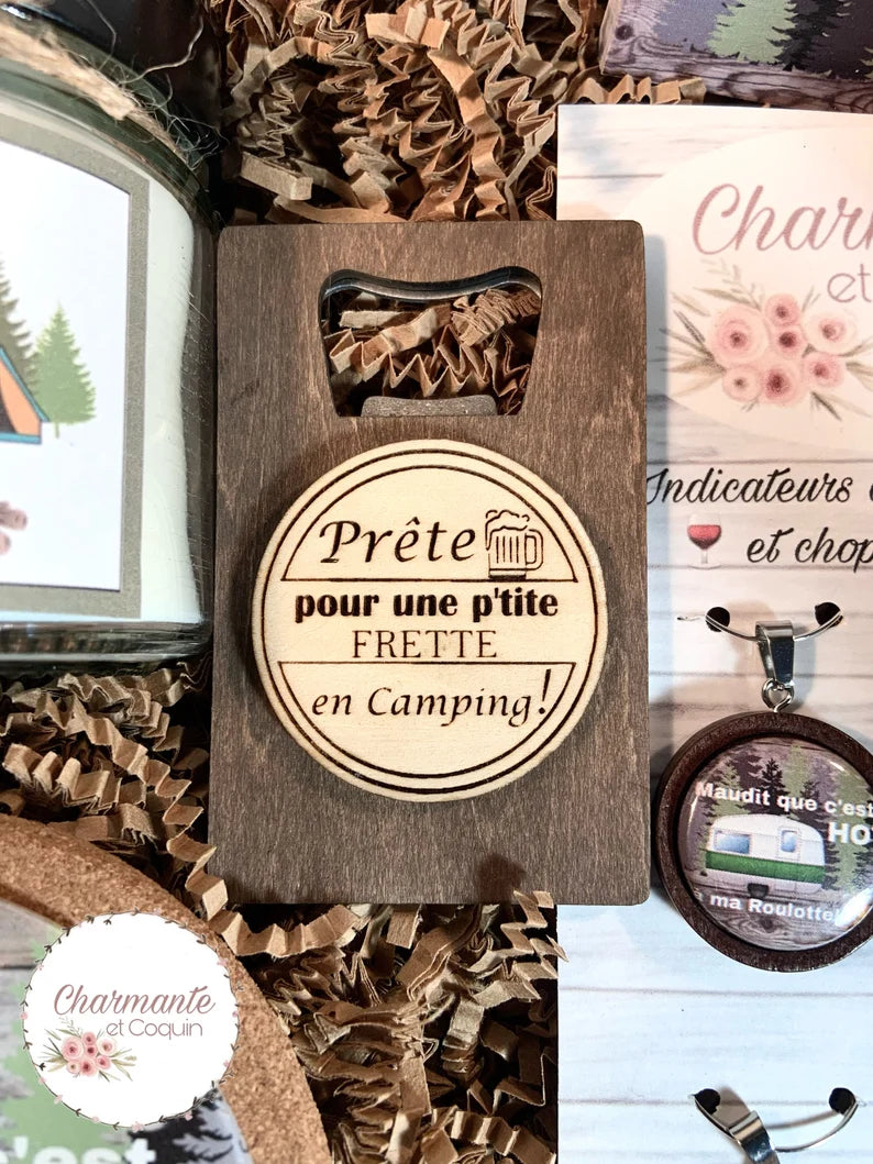 Coffret cadeau thème camping