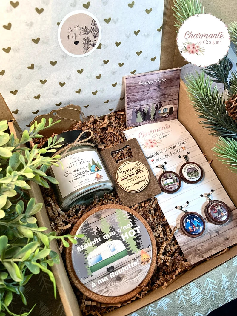 Coffret cadeau thème camping
