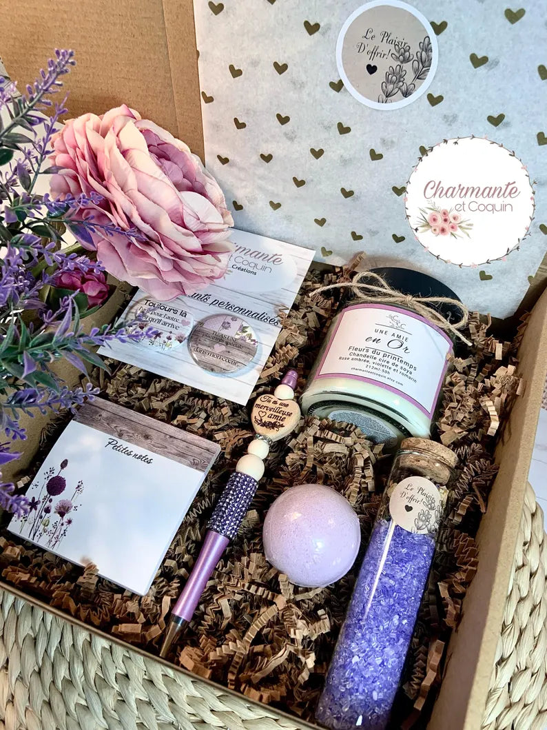 Charmante boîte cadeaux personnalisée cadeau pour une amie qui vous est chère