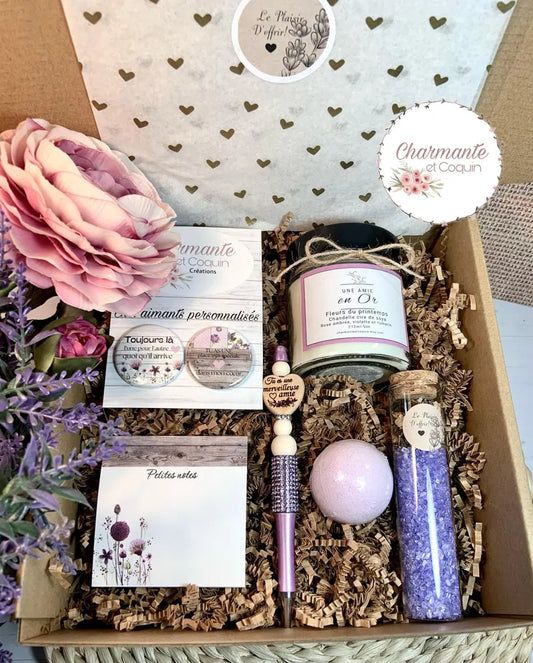 Charmante boîte cadeaux personnalisée cadeau pour une amie qui vous est chère