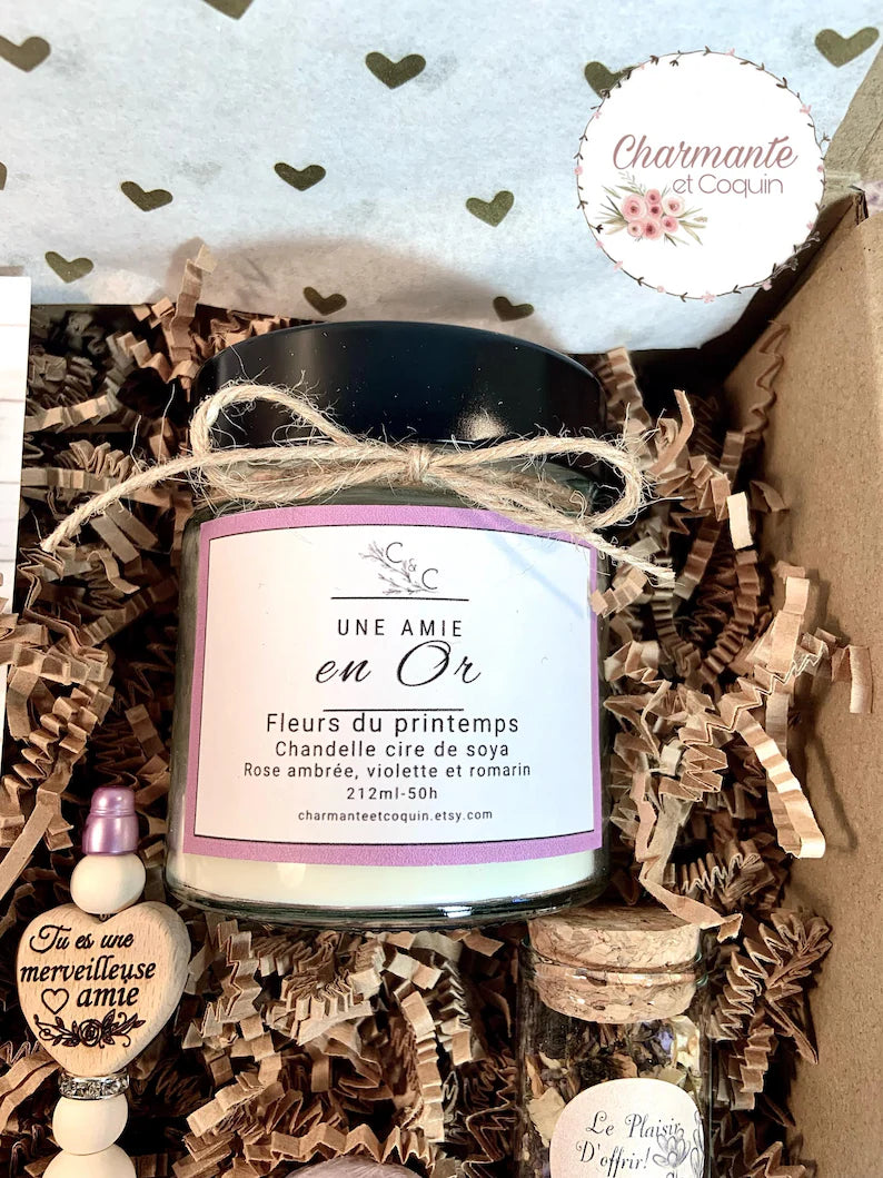 Charmante boîte cadeaux personnalisée cadeau pour une amie qui vous est chère