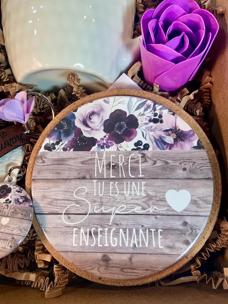 Boîte cadeaux personnalisés cadeaux pour enseignante, cadeau remerciement professeur